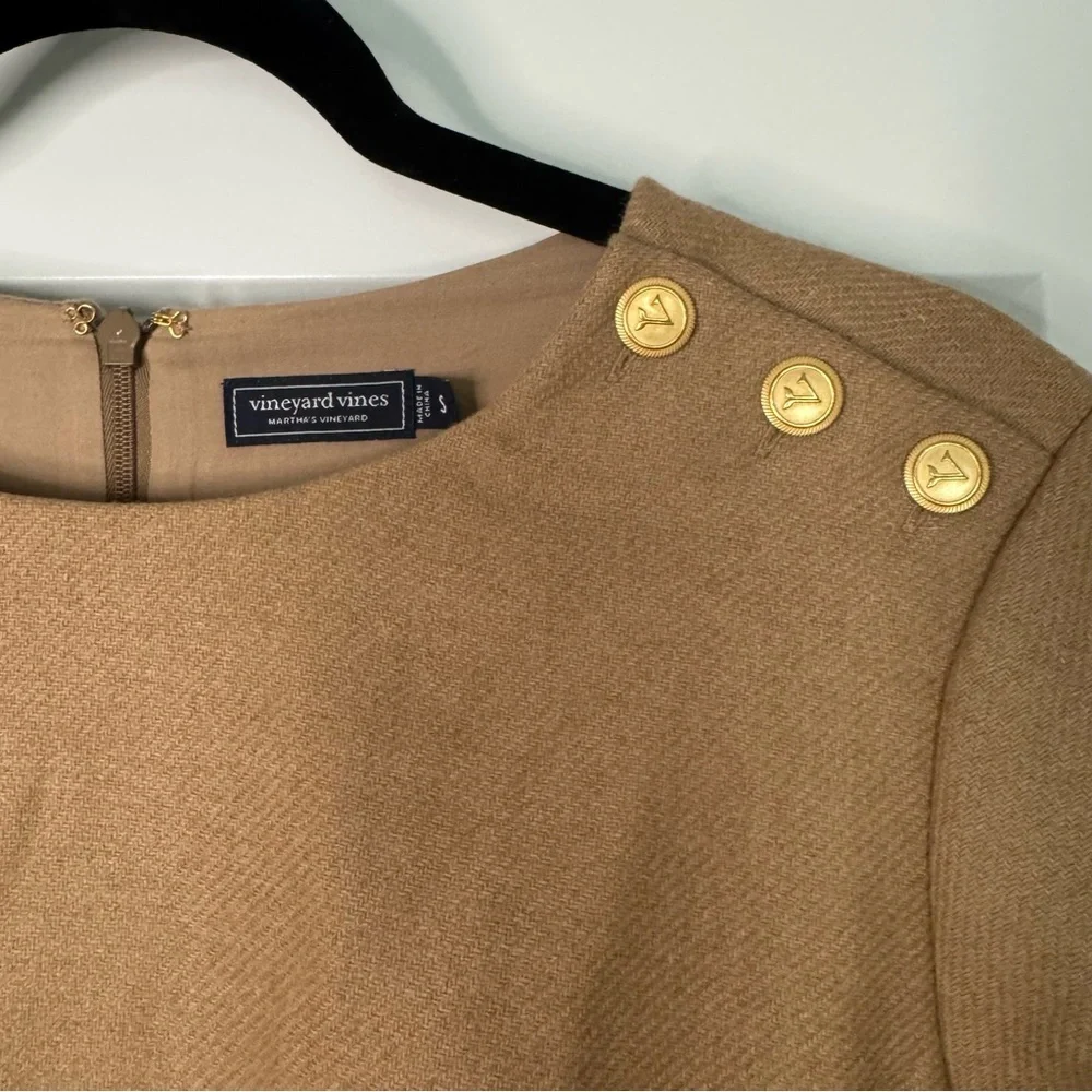 Vineyard Vines Tan Dress NWOT - Picture 3 of 7